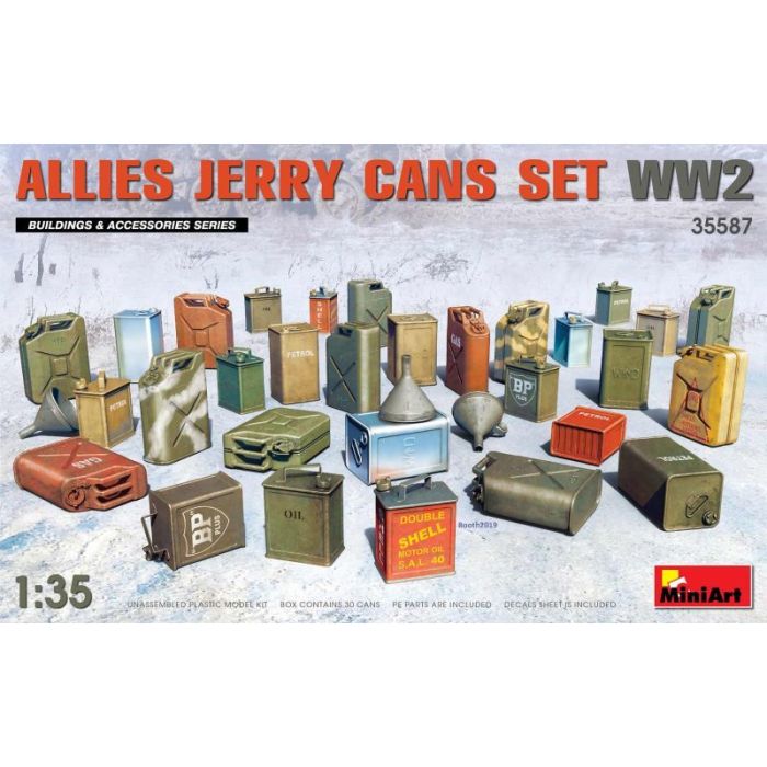 1/35 ALLIES JERRY CANS SET WWII 35587