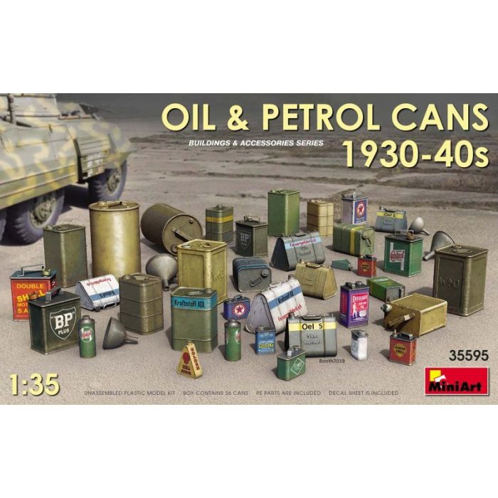 1/35 OIL en PETROL CANS 1930-40S 35595