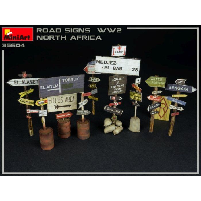 1/35 ROAD SIGNS WWII N. AFRICA 35604