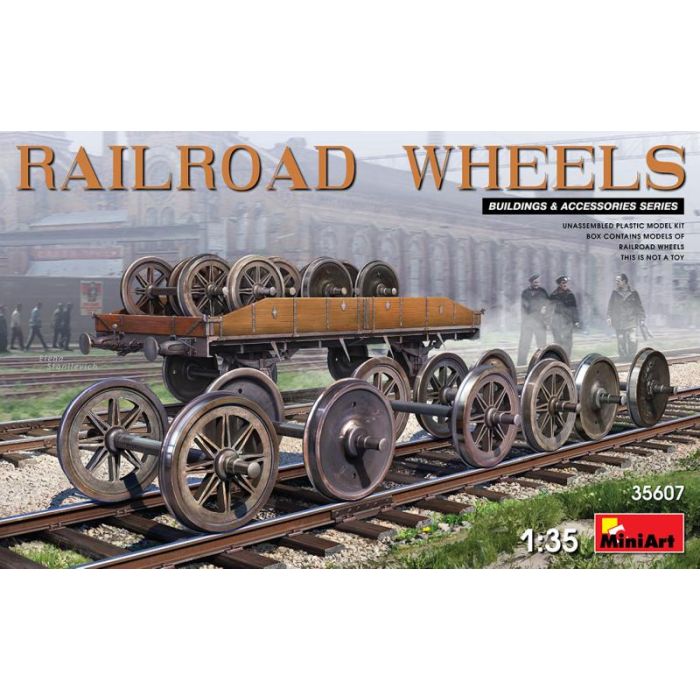 1/35 RAILROAD WHEELS 35607