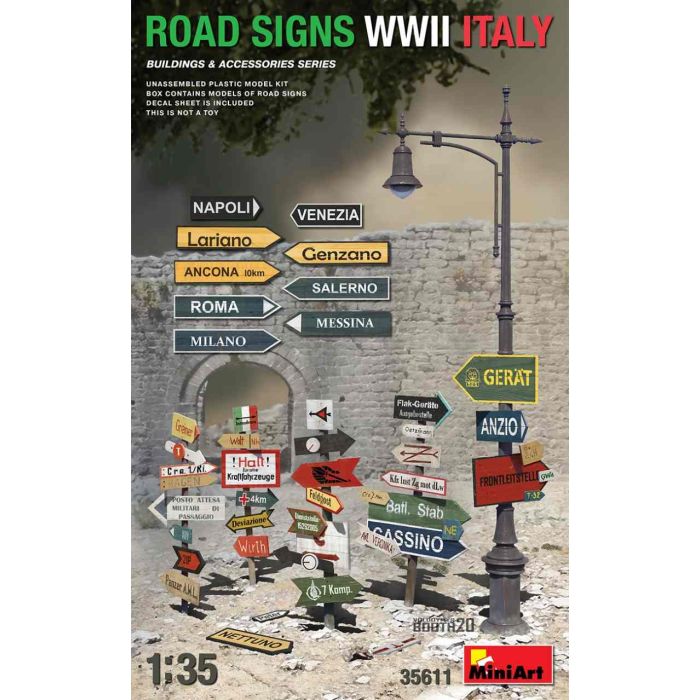 1/35 ROAD SIGNS WWII ITALY 35611