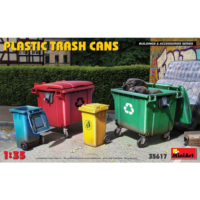 1/35 PLASTIC TRASH CANS 35617