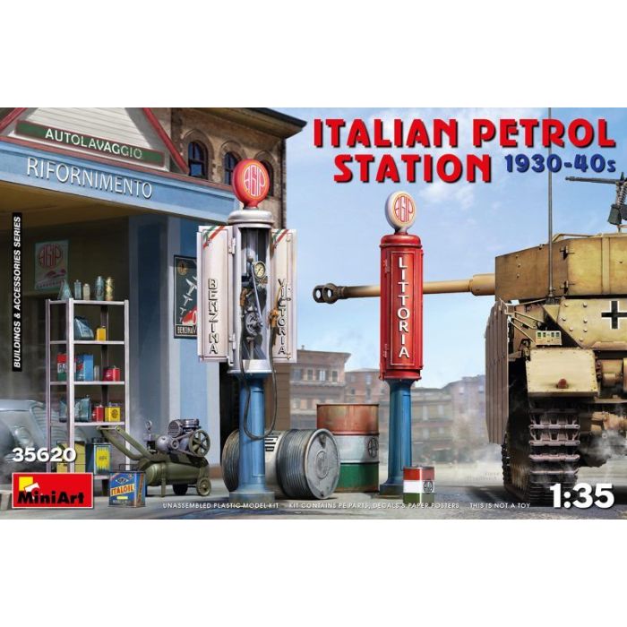 1/35 ITALIAN PETROL STATION 1930-40s 35620