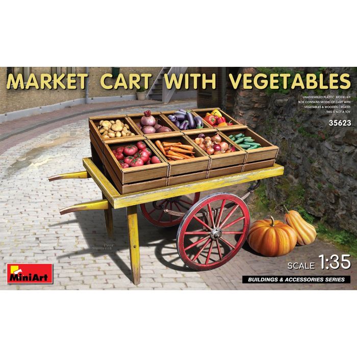 1/35 MARKET CART WITH VEGETABLES 35623