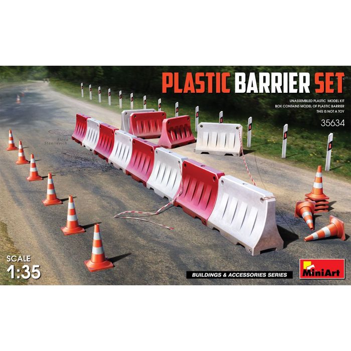 1/35 PLASTIC BARRIER SET 35634