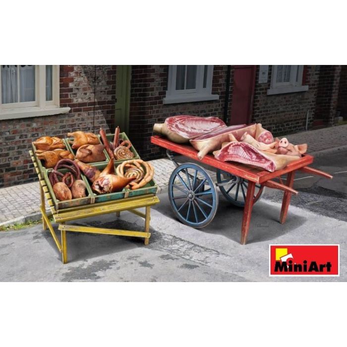 1/35 MEAT PRODUCTS WITH CART 35649