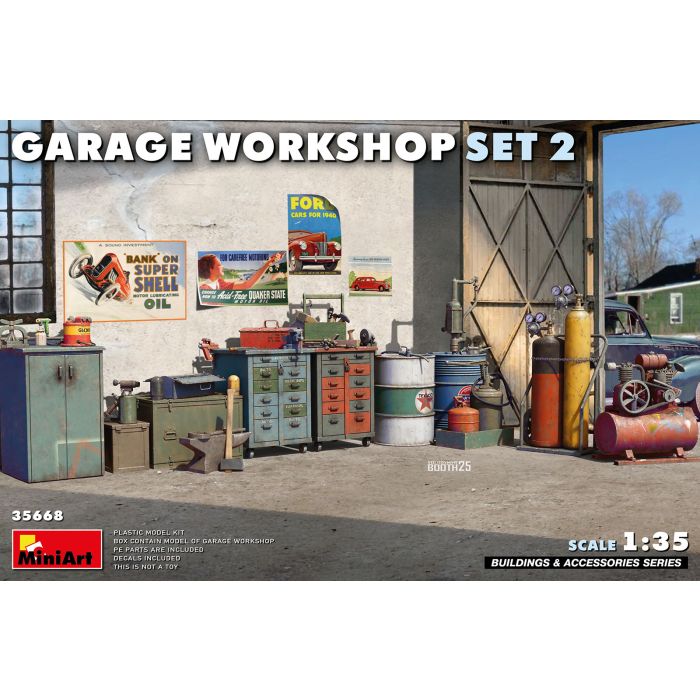 1/35 GARAGE WORKSHOP SET  #2 (07/25) * 35668