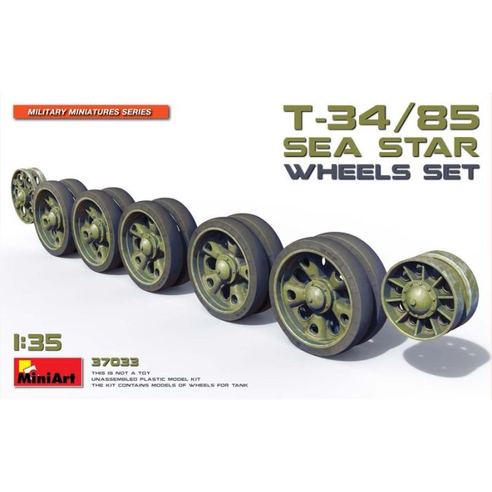 1/35 T-34/85 SEA STAR WHEELS SET 37033
