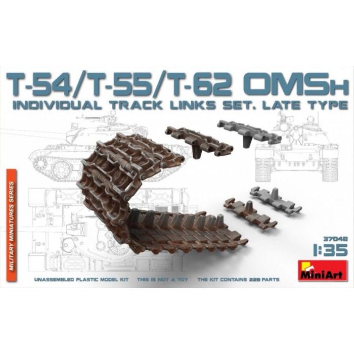 1/35 T-54/T-55/T-62 OMSH INDIVIDUAL TRACK LINKS 37048