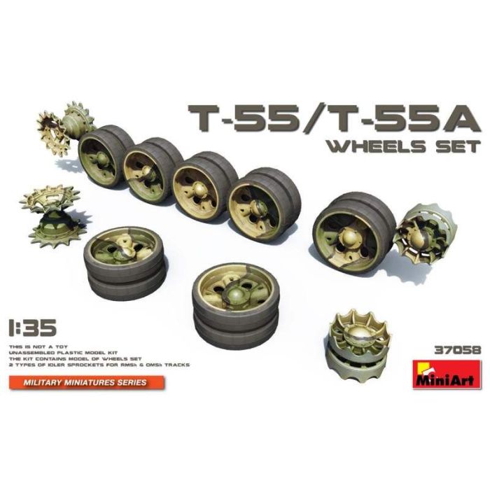 1/35 T-55/T-55A WHEELS SET 37058