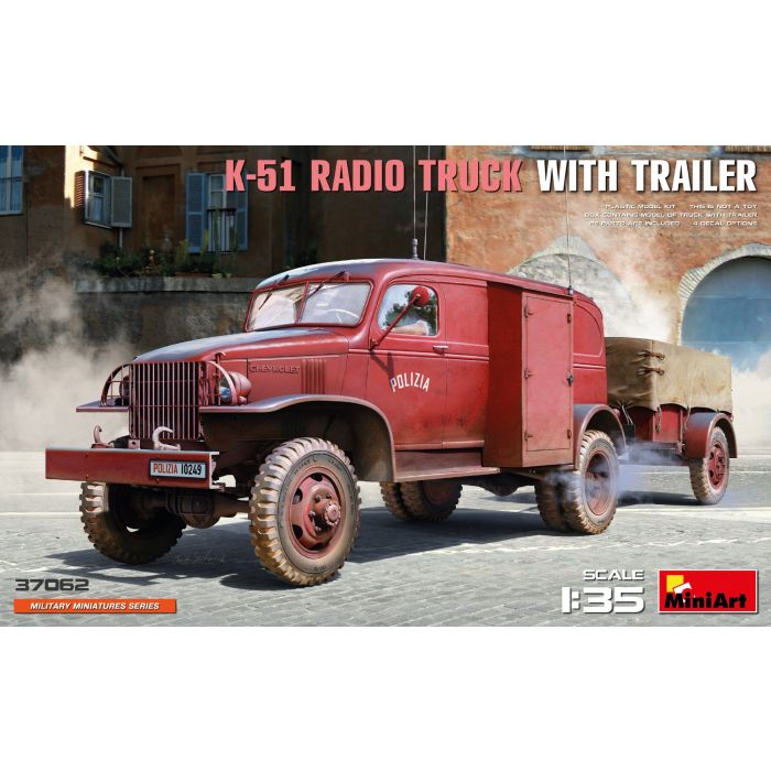 1/35 K-51 RADIO TRUCK W/TRAILER 37062