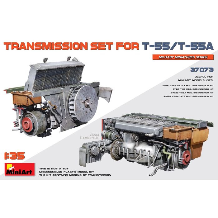 1/35 TRANSMISSION SET FOR T-55/T-55A 37073