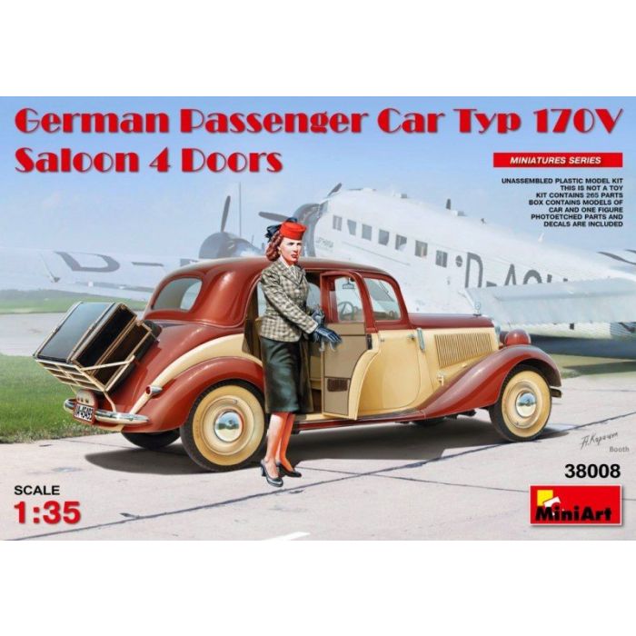 1/35 GERMAN PASSENGER CAR TYP 170V.SALOON 4 DOORS 38008