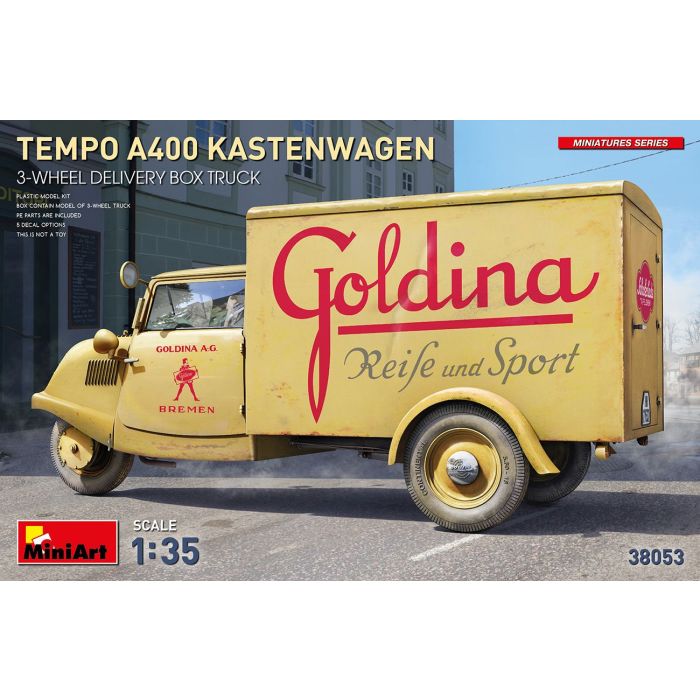 1/35 TEMPO A400 KASTENWAGEN 3 -WH DELIVERY BOX VEH. 38053