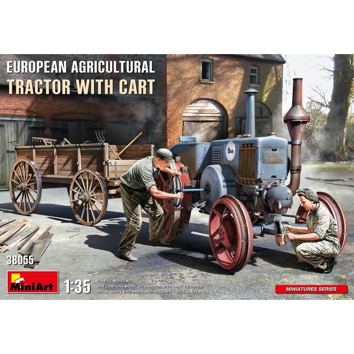 1/35 EUROPEAN AGRICULTURAL TRACTOR WITH CART 38055