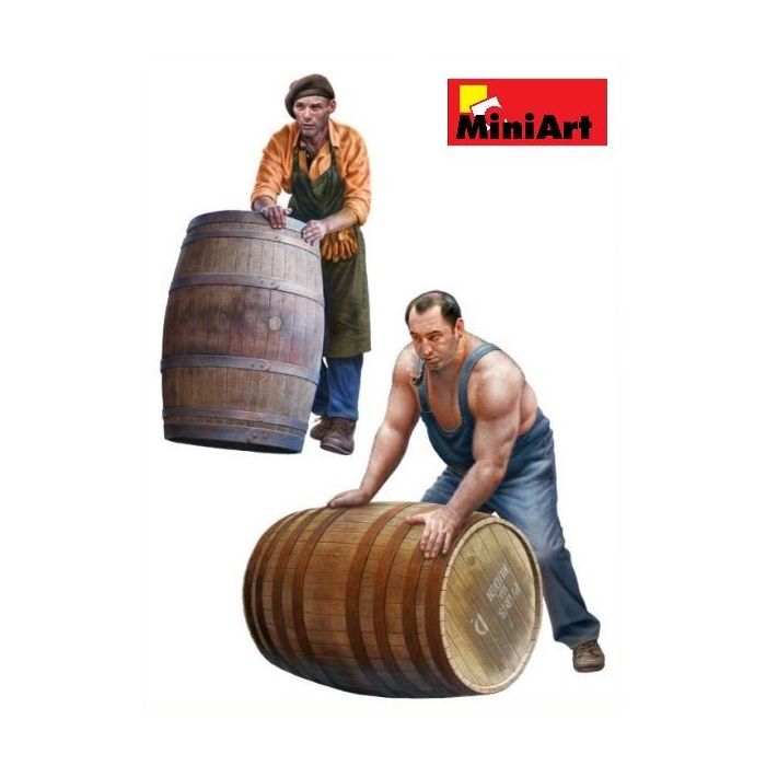 1/35 MEN WITH WOODEN BARRELS 38070