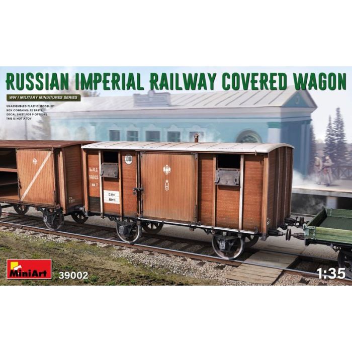 1/35 RUSSIAN IMPERIAL RAILWAY COVERED WAGON 39002