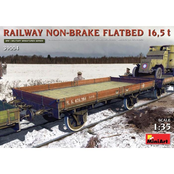 1/35 RAILWAY NON-BRAKE FLATBED 16,5 T 39004