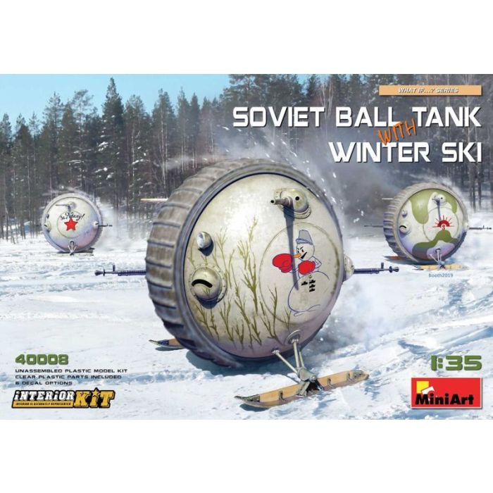 1/35 SOVIET BALL TANK WITH WINTER SKI INTERIOR KIT 40008