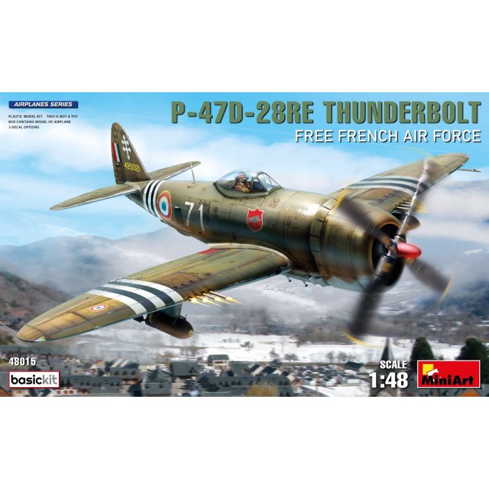 1/48 P-47D-28RE THUNDERBOLT FREE FRENCH AIR FORCE 48015
