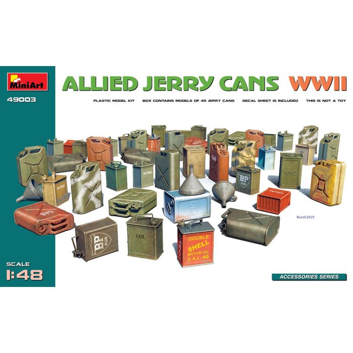 1/48 ALLIES JERRY CANS SET WWII 49003