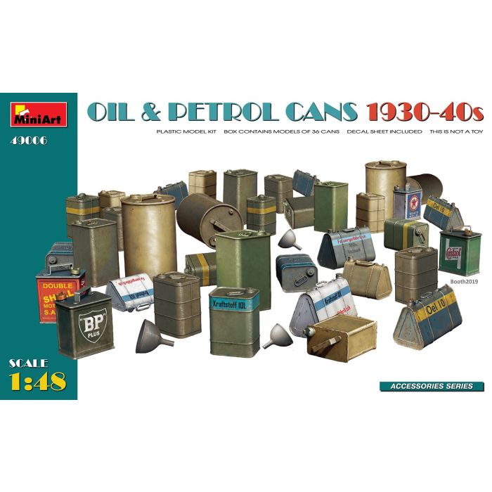 1/48 OIL en PETROL CANS 1930-40S 49006