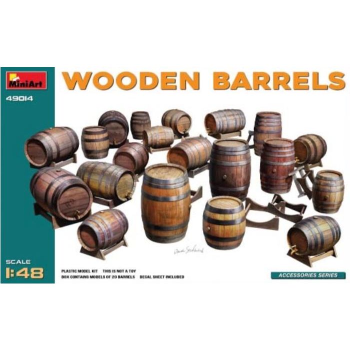 1/48 WOODEN BARRELS 49014