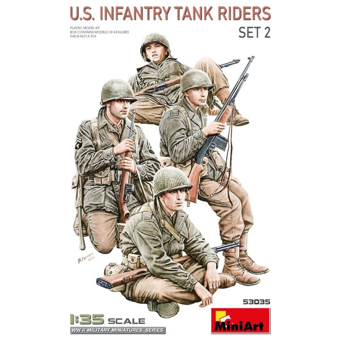 1/16 U.S. INFANTRY TANK RIDERS. SET 2 53035