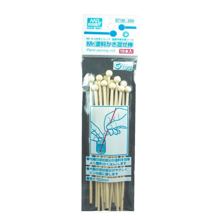 MR. PAINT STIRRING ROD 15PCS GT-109 GT-109