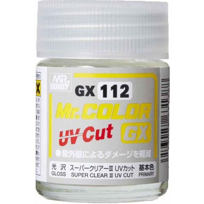 MR. COLOR GX 18 ML SUPER CLEAR III UV CUT GLOSS GX-112 GX-112