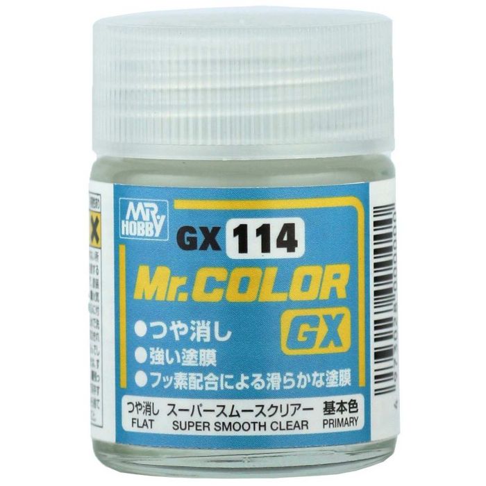 MR. COLOR GX 18 ML SUPER SMOOTH CLEAR FLAT GX-114 GX-114