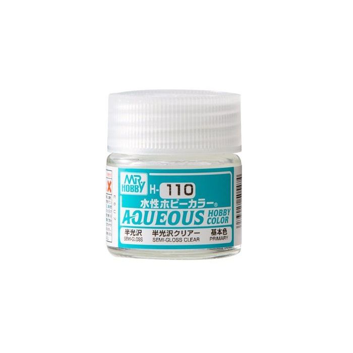 AQUEOUS HOBBY COLORS 10 ML SEMI-GLOSS CLEAR H-110 H-110