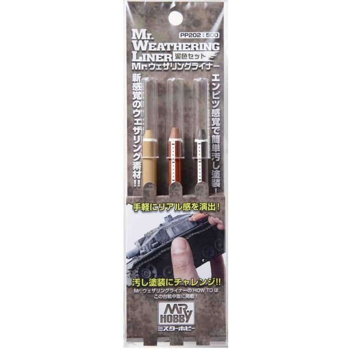 MR. WEATHERING LINER MUD COLOR SET PP-202 PP-202