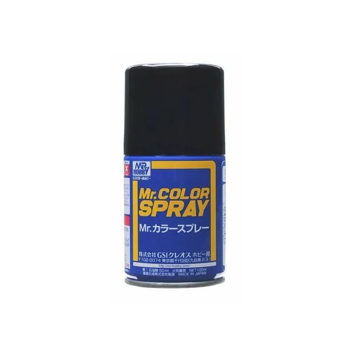 MR. COLOR SPRAY 100 ML SEMI GLOSS BLACK S-092 S-092