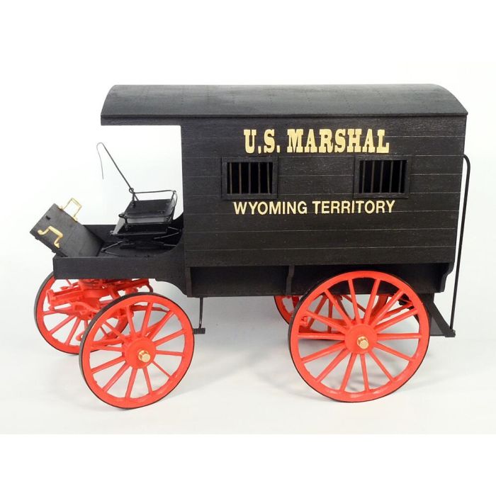 1/12 MODEL TRAILWAYS 1860'S WYOMING JAIL WAGON WenM KIT MS6010