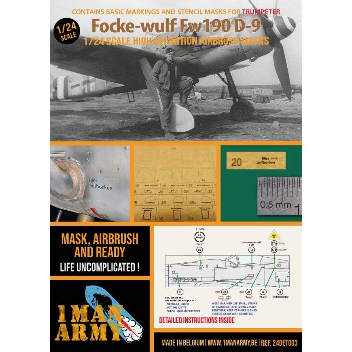 1/24 FOCKE-WULF FW 190 D-9 TRUMPETER (3/24) * 24DET003