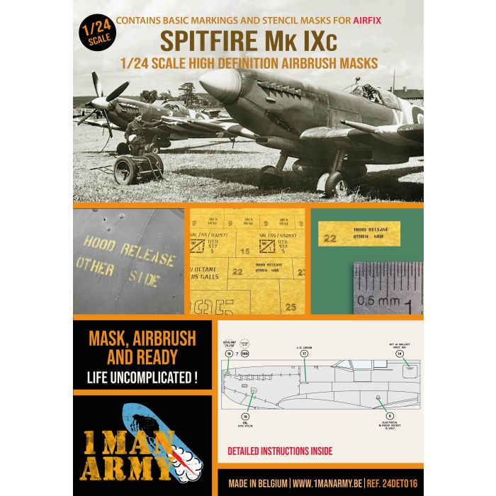 1/24 SUPERMARINE SPITFIRE MK.IXC AIRFIX 24DET016