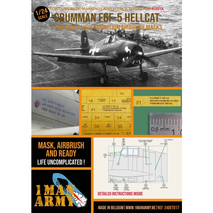 1/24 GRUMMAN F6F-5 HELLCAT AIRFIX 24DET017