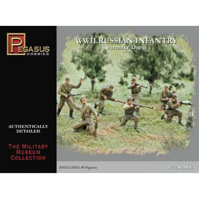 1/72 RUSSIAN INFANTERY SUMMER WW II 40 FIGURES PG7268