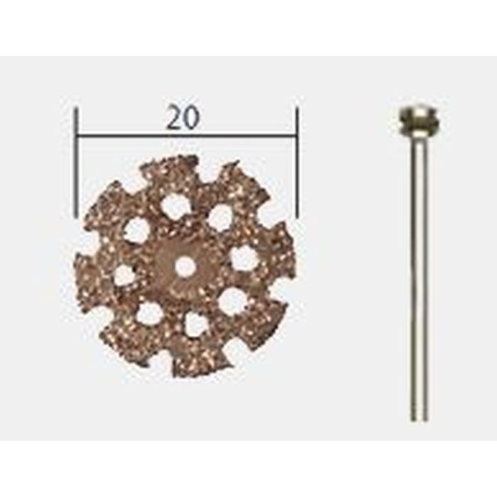 WOLFRAAMCARBIDE DOORSLIJPSCHIJF Ø 20 MM + HOUDER 28838