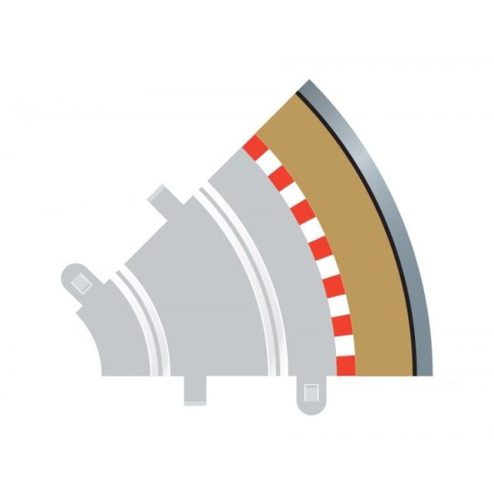 RADIUS 1 CURVE OUTER BORDERS 45° X 4 C8240