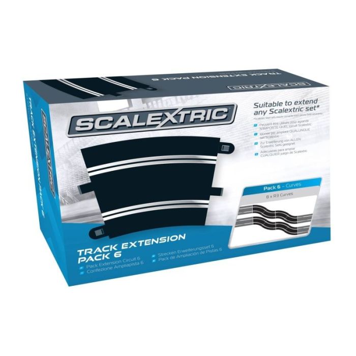 TRACK EXTENSION PACK 6 8 X RADIUS 3 CURVE 22.5° ** C8555