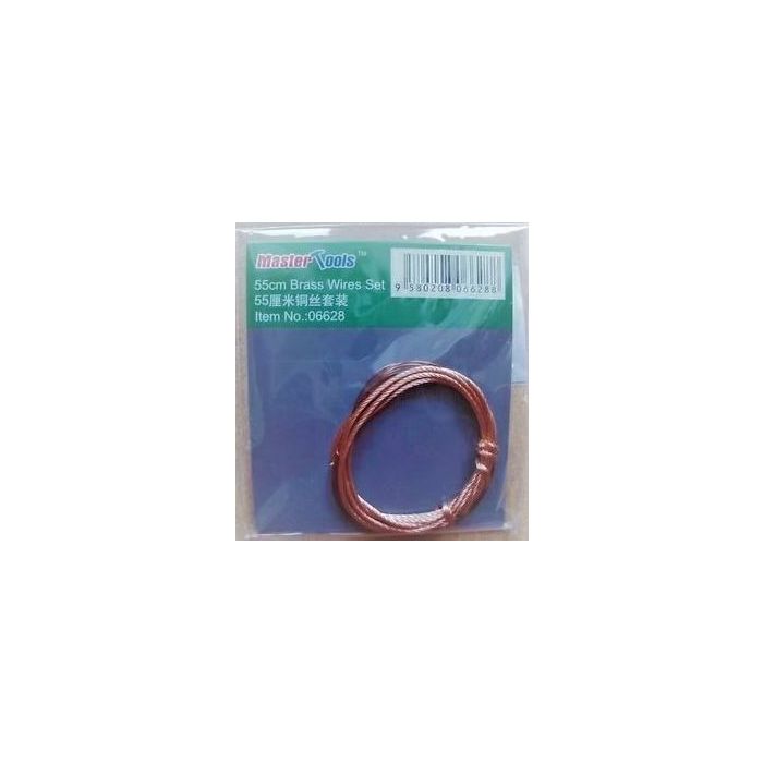 55CM BRASS WIRE SET 0,8 MM AND 0,35 MM 06628