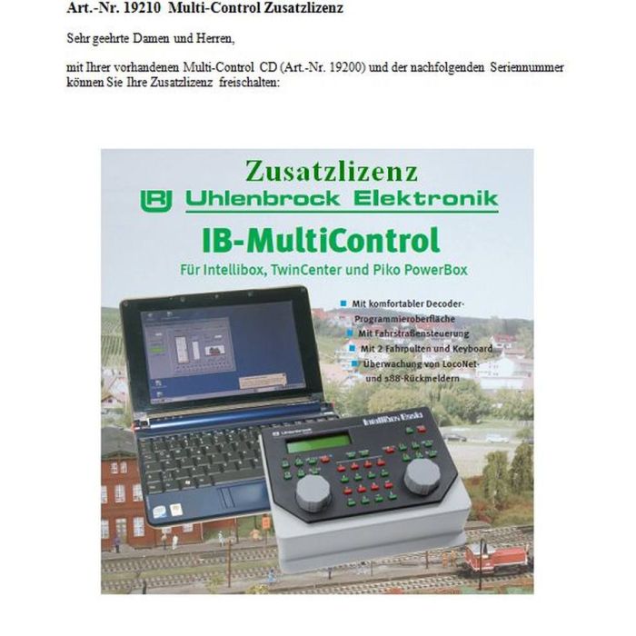 MULTI-CONTROL LICENTIE 19210