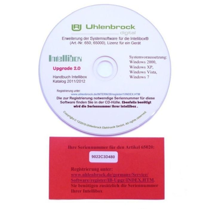 INTELLIBOX UPGRADE SOFTWARE 2.0 65020