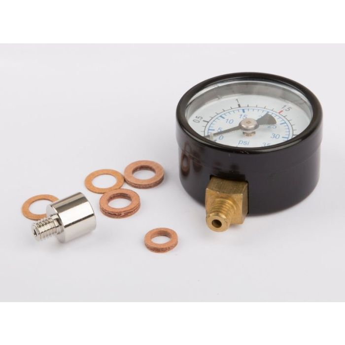 MANOMETER ANSCHLUSS UNTEN M6 D18/20/22/141/320/430/T125 01528