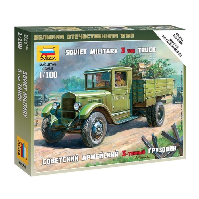 1/100 SOVIET MILITARY 3 TON TRUCK WWII 6124