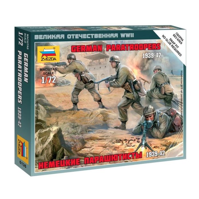 1/72 GERMAN PARATROOPS 1939-42 WWII 6136