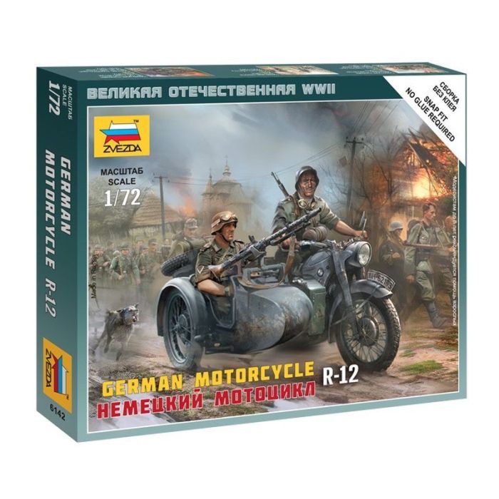 1/72 GERMAN MOTORCYCLE R-12 WWII 6142