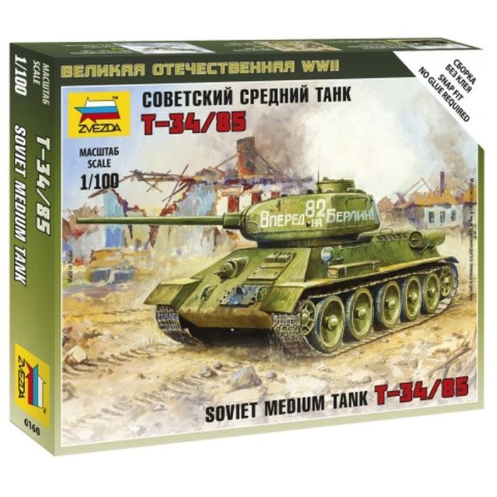 1/100 SOVIET MEDIUM TANK T-34/85 WWII 6160